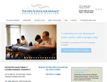Tablet Screenshot of newschoolmassage.com